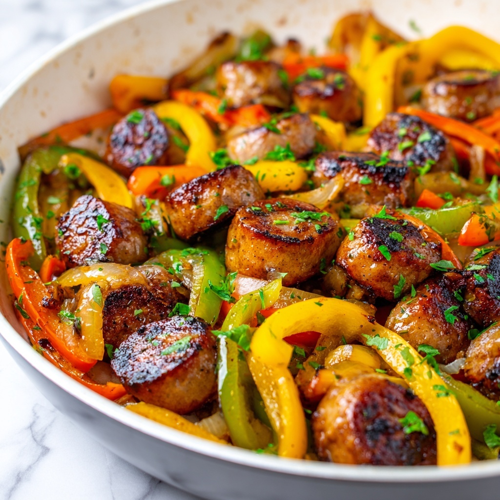 Sausage and Peppers Skillet Recipe - Recipe Image