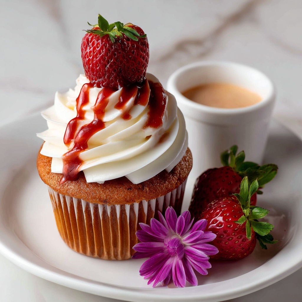 Real Strawberry Cupcakes Recipe - Recipe Image