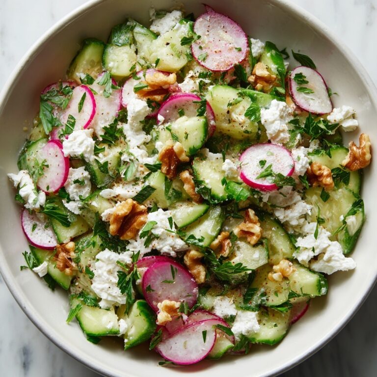Herb and Radish Salad with Feta and Walnuts Recipe