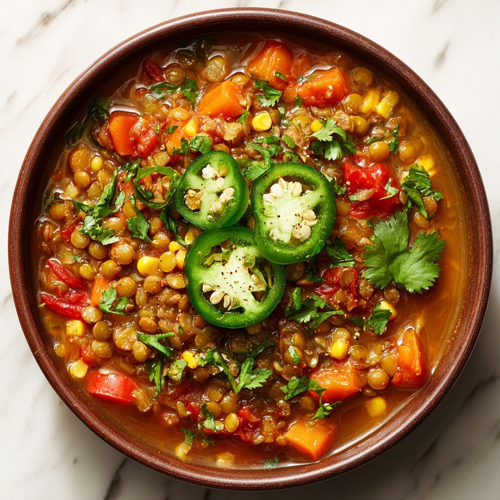 Three-Bean Sweet Potato Chili Recipe - Recipe Image