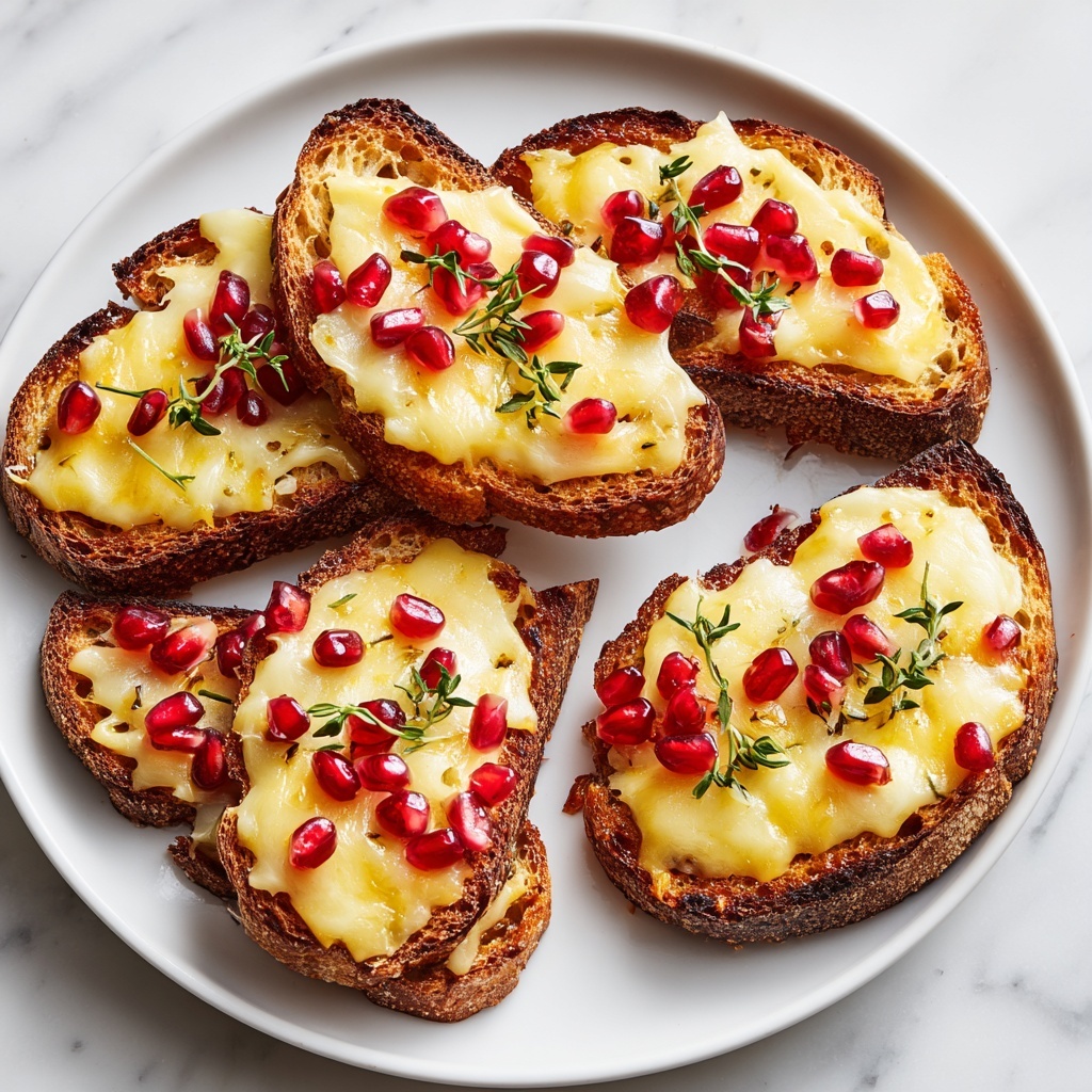 Pomegranate Brie Crostini Appetizer Recipe - Recipe Image
