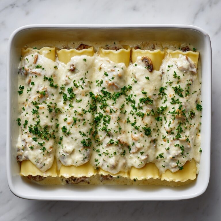 Chicken Alfredo Lasagna Rolls Recipe