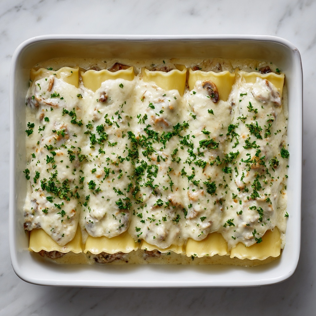 Chicken Alfredo Lasagna Rolls Recipe - Recipe Image