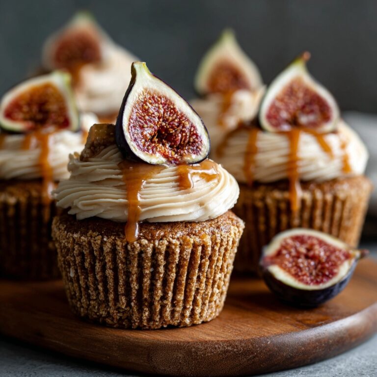 Fig Cupcakes with Honey Cream Cheese Frosting Recipe