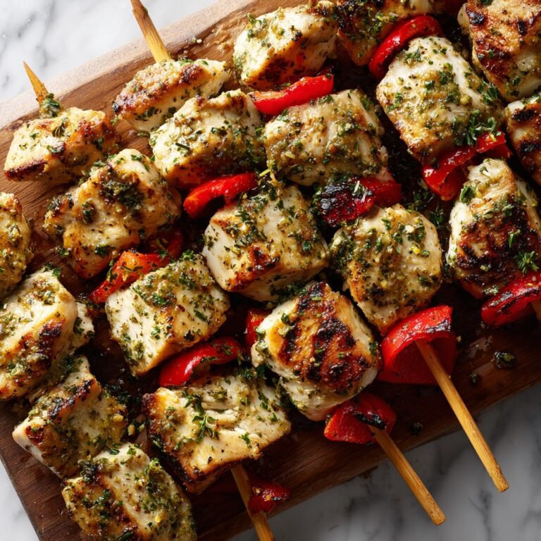 Chicken Pesto Kabobs Recipe