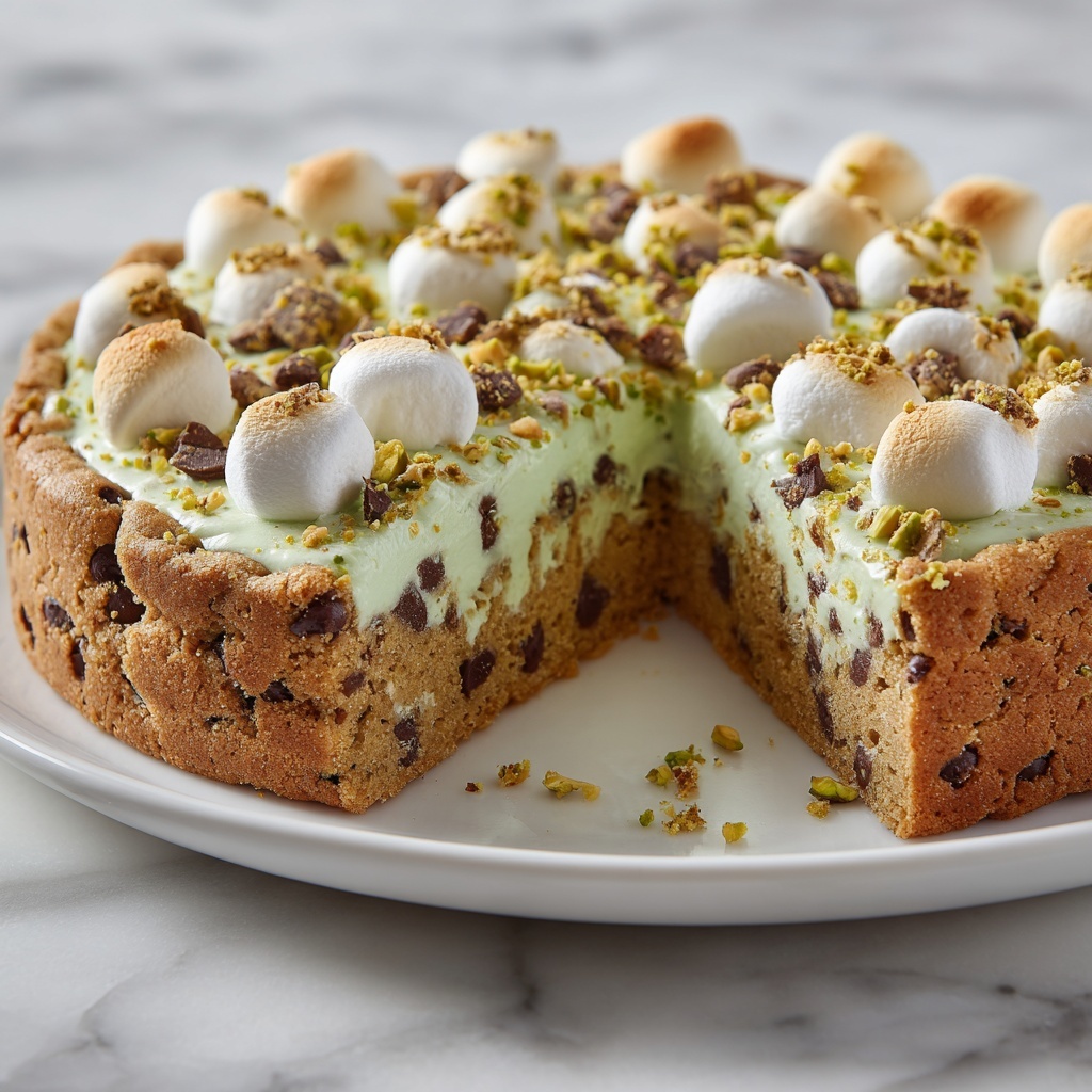 Pistachio Cream Skillet Cookie Recipe - Recipe Image