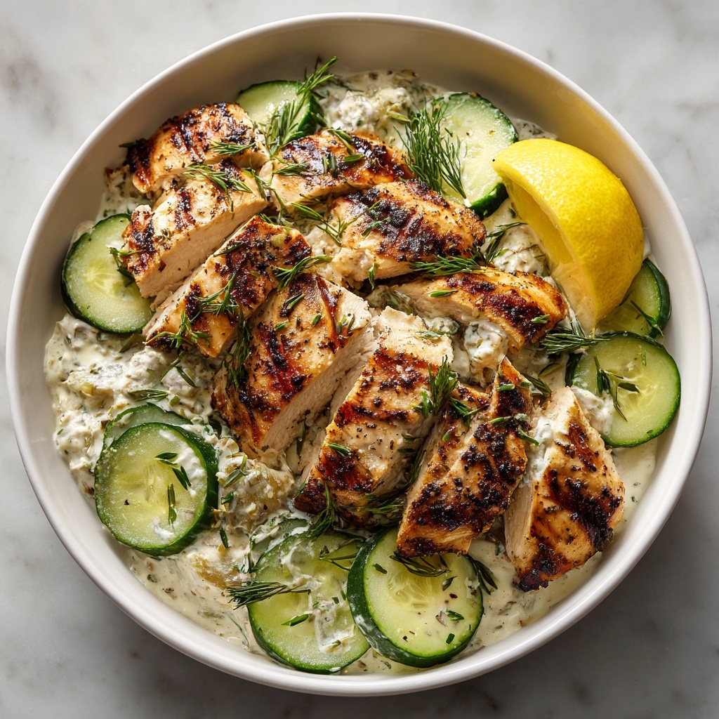 Chicken Tzatziki Bowls: Mediterranean Bliss Recipe - Recipe Image