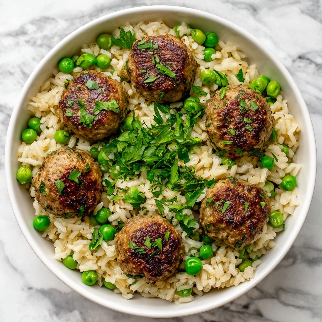 Meatballs and Rice in Tomato Sauce Recipe - Recipe Image