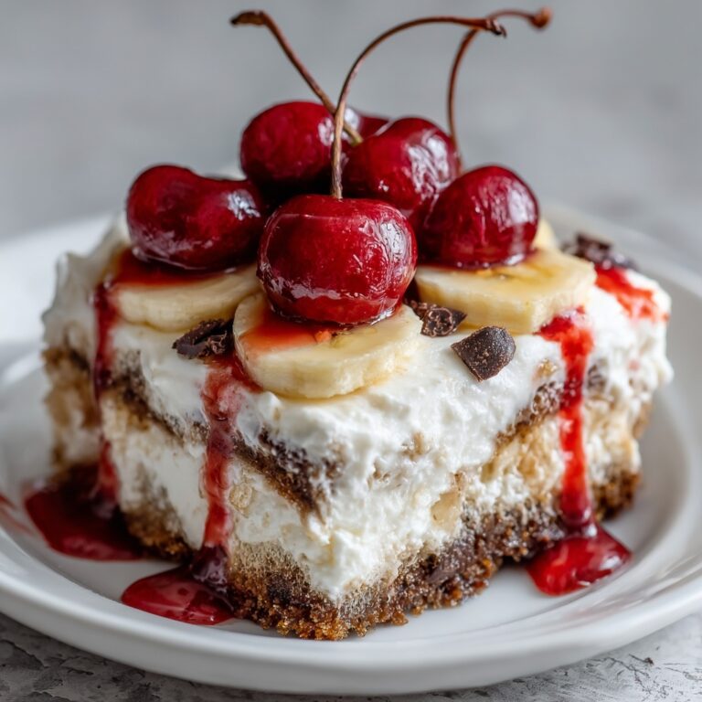 No-Bake Banana Split Cheesecake Recipe