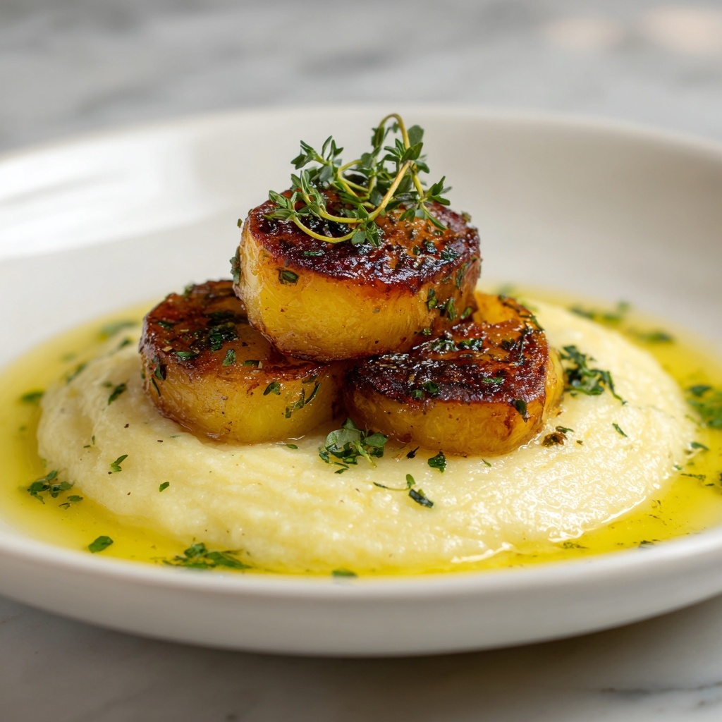 Parsnip and Cauliflower Puree with Roasted Garlic and Rosemary Recipe - Recipe Image