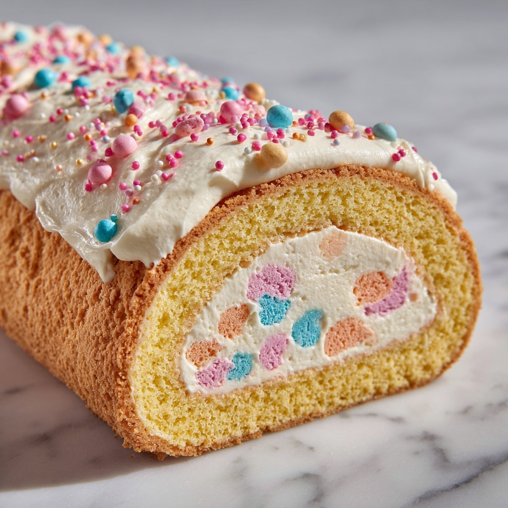 Easter Cake Roll Recipe - Recipe Image