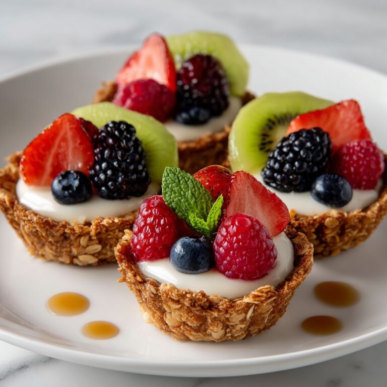 Breakfast Fruit Tarts with Fresh Berries and Cream Cheese Recipe