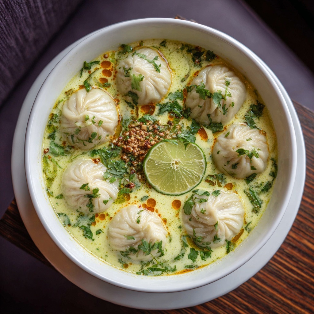 Thai Coconut Curry Dumpling Soup Recipe - Recipe Image