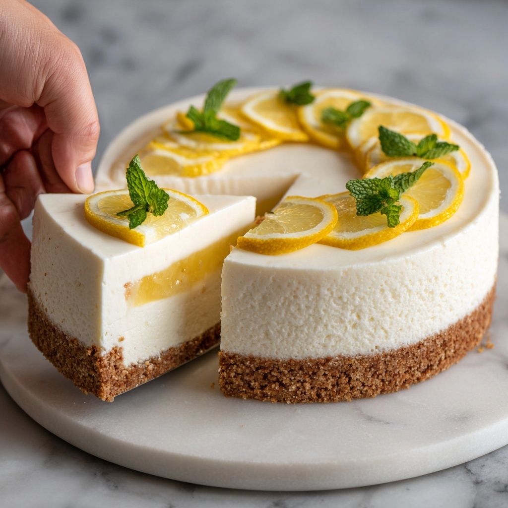 Lemon Cheesecake Cake Recipe - Recipe Image