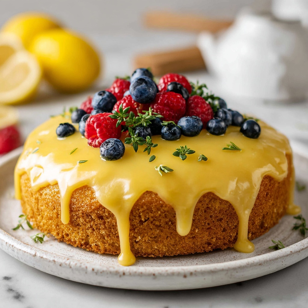 Lemon Olive Oil Cake Recipe - Recipe Image