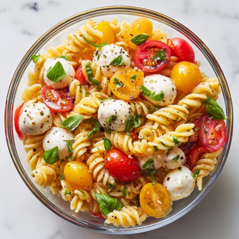 Creamy Caprese Pasta Salad Recipe