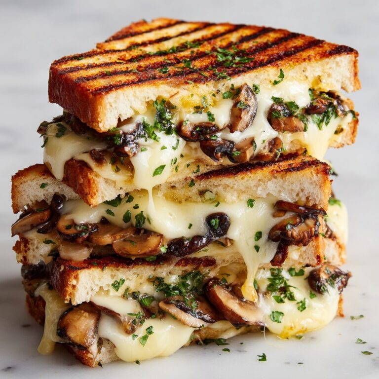 Cheesy Mushroom Melt Sandwich Recipe