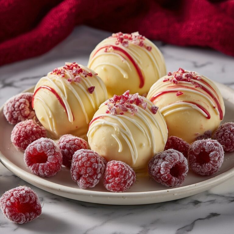 White Chocolate Raspberry Cheesecake Balls Recipe
