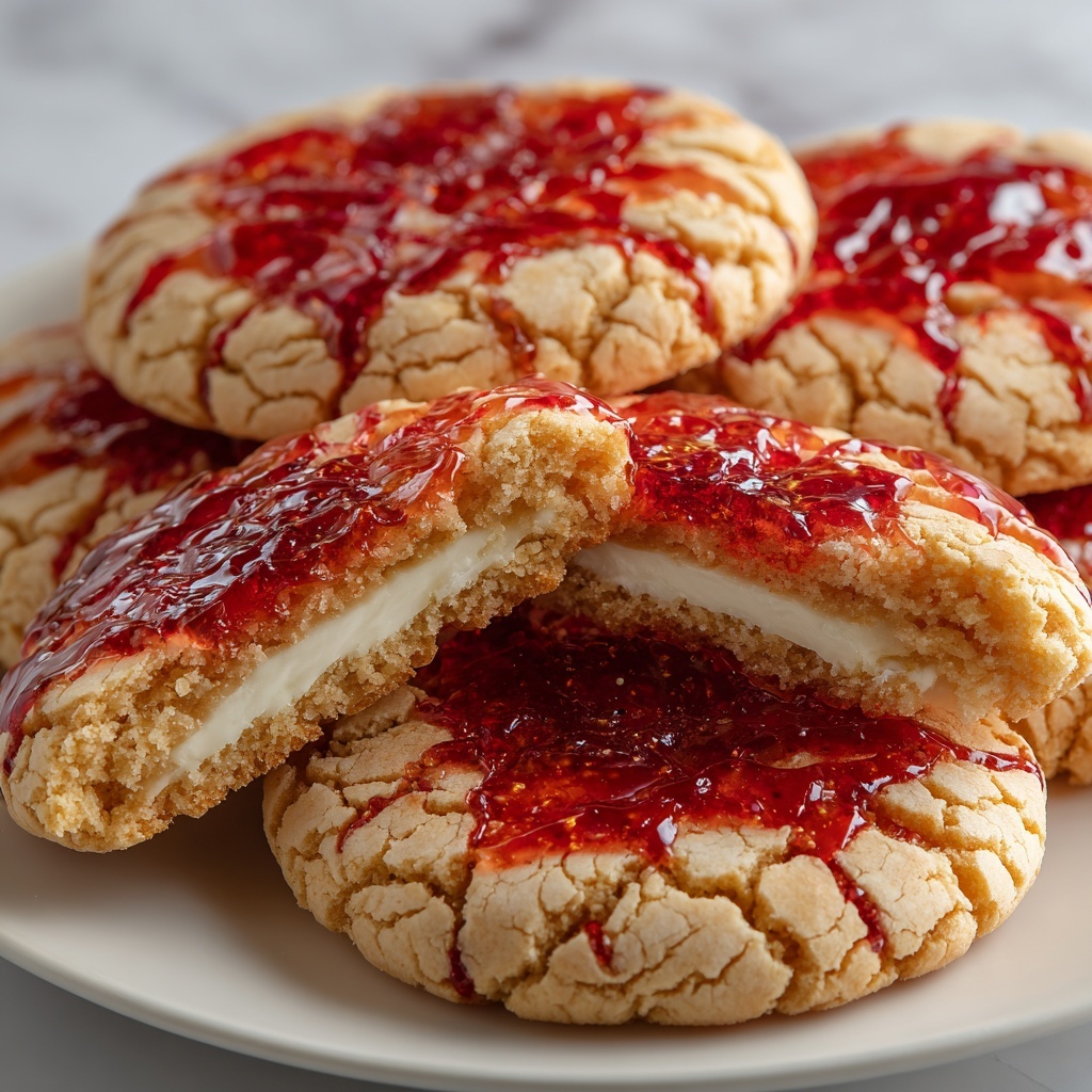 Strawberry Cheesecake Stuffed Cookies Recipe - Recipe Image