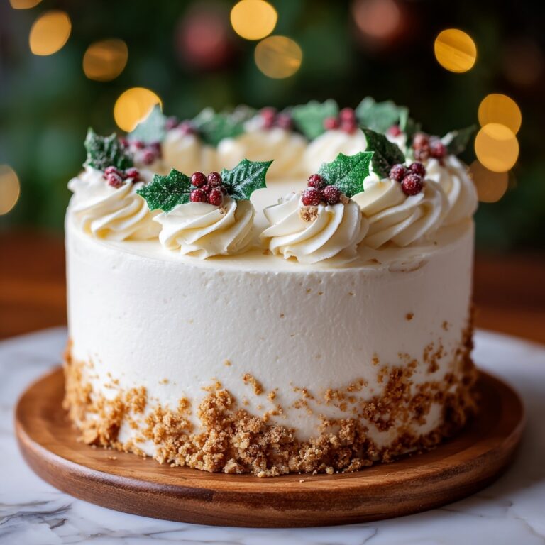 Christmas Spice Cake with Eggnog Buttercream Recipe