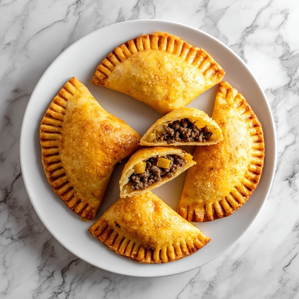 Baked or Fried Empanadas with Savory Ground Beef or Chicken Filling Recipe - Recipe Image
