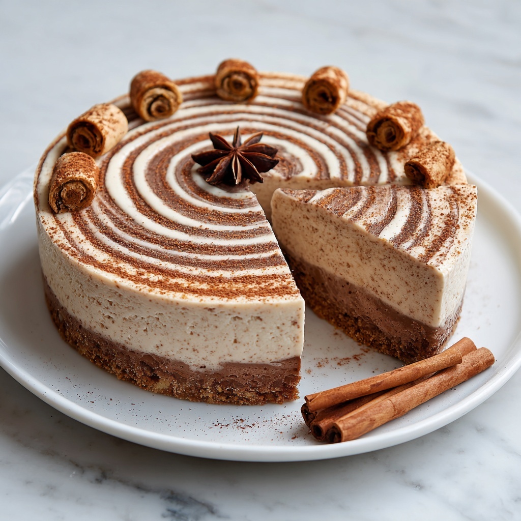 Cinnamon Roll Cheesecake Recipe - Recipe Image