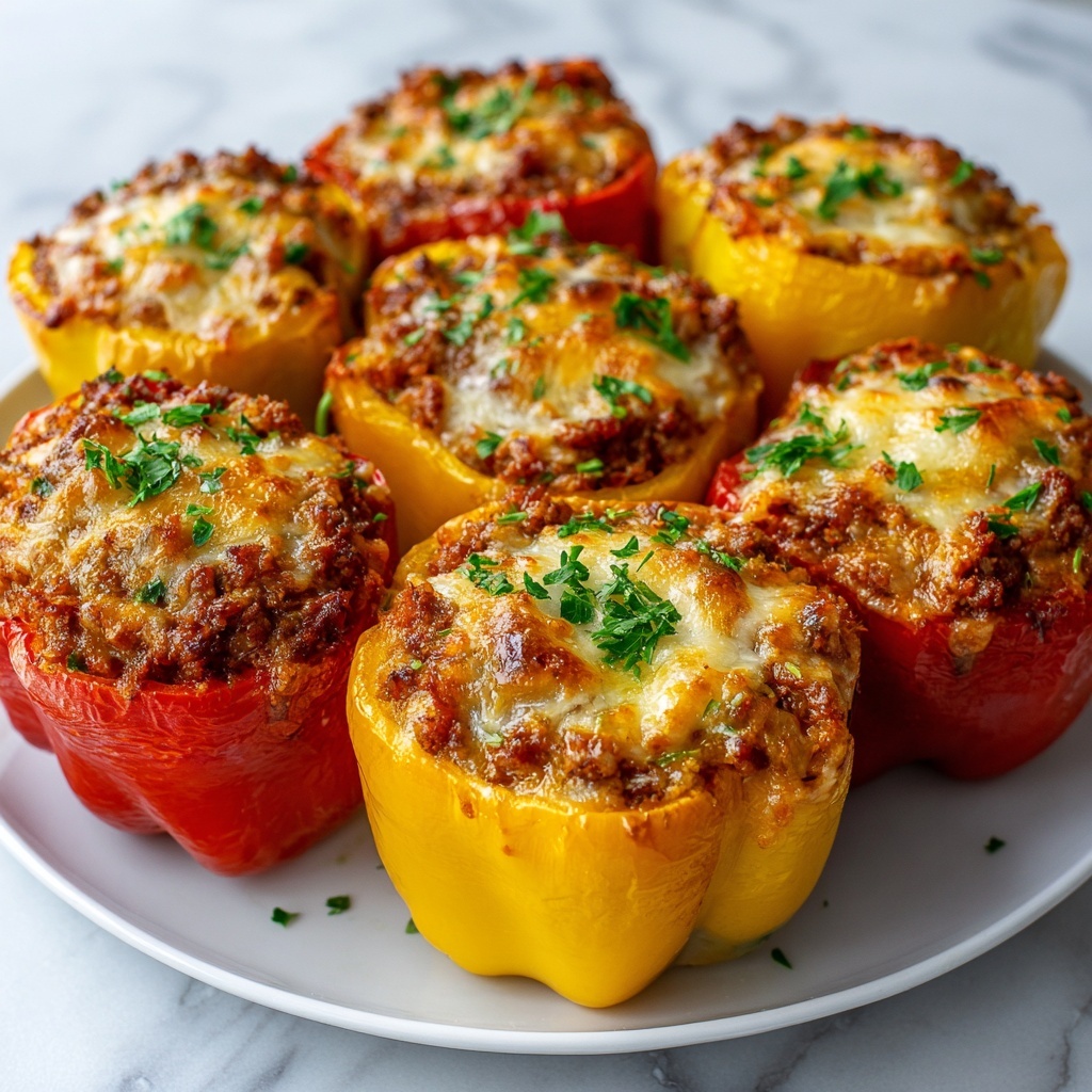 Cheesy Chicken Stuffed Peppers Recipe - Recipe Image