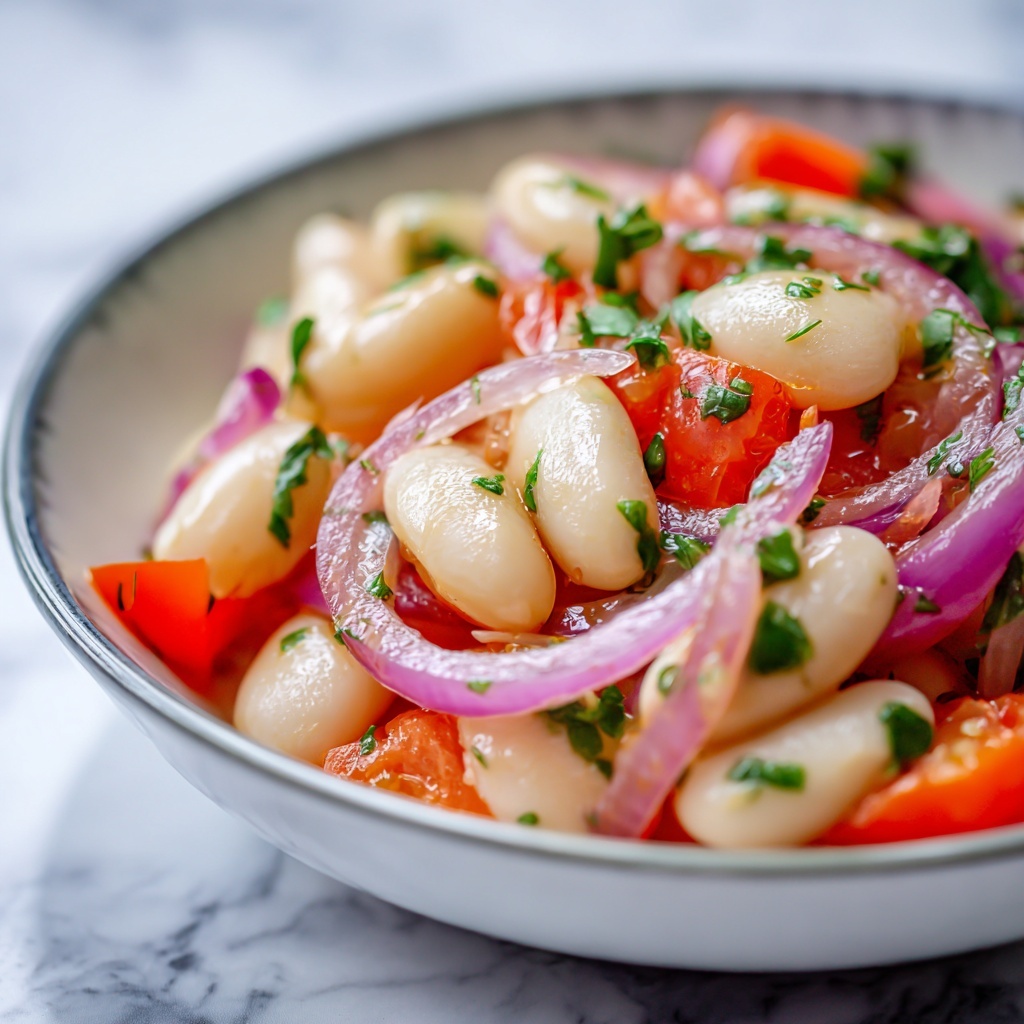 Piyaz: An Incredible Ultimate Turkish White Bean Salad Recipe - Recipe Image