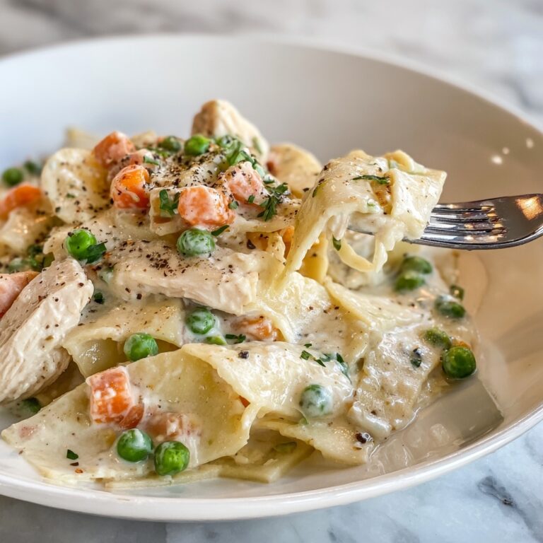 Chicken Pot Pie Noodle Casserole Recipe