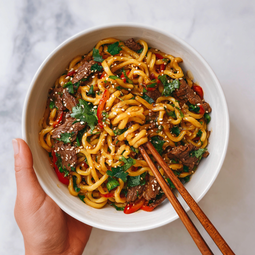 Hoisin Beef Noodles Recipe - Recipe Image