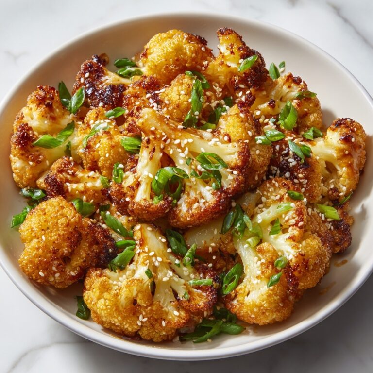 Sweet and Spicy Baked Cauliflower Recipe