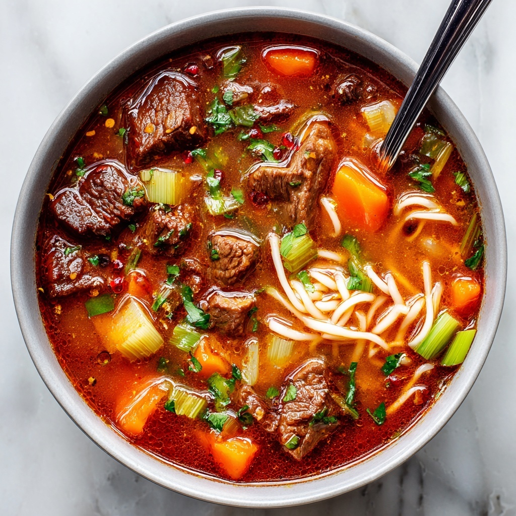 The BEST Vegetable Beef Soup Recipe - Recipe Image