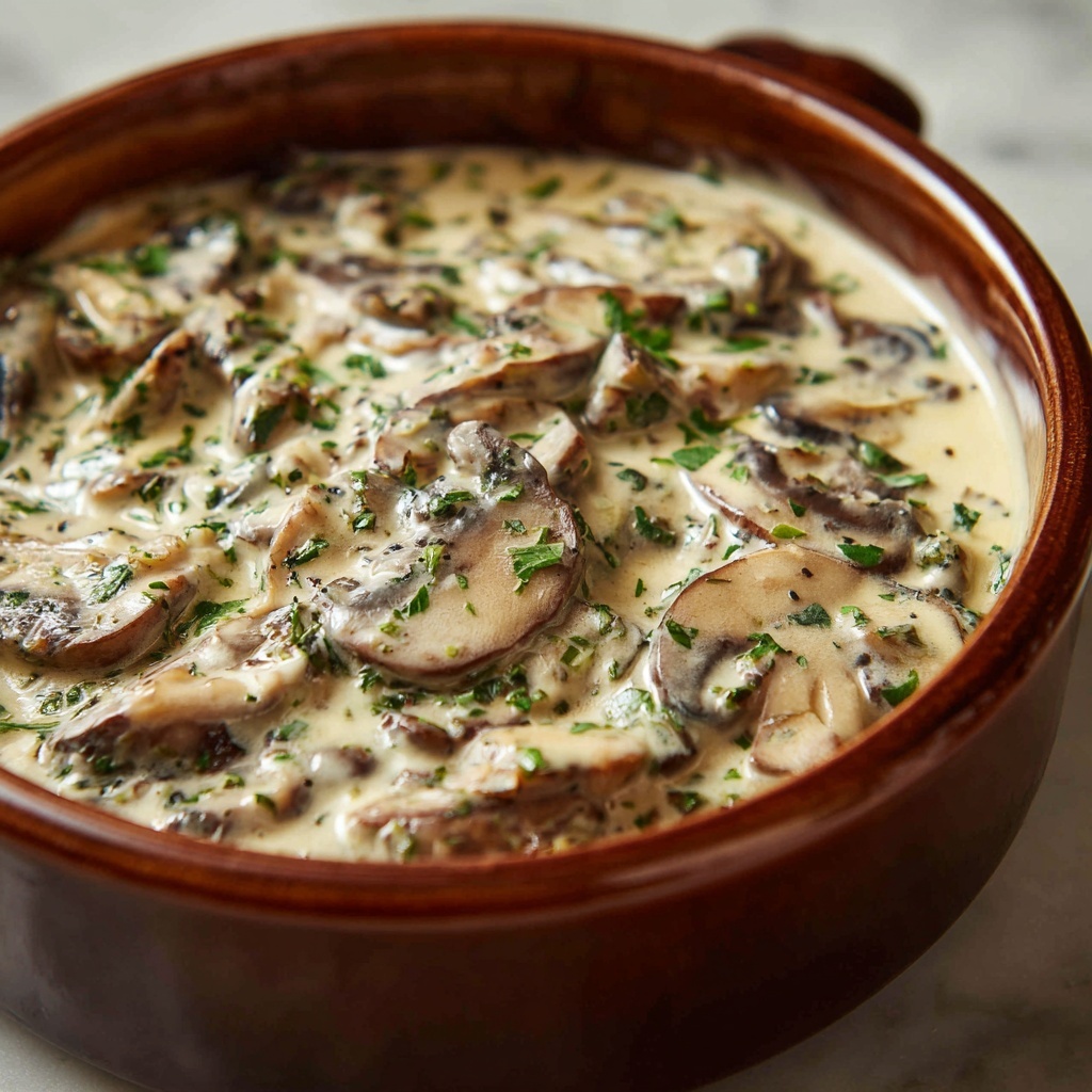Creamy Mushroom Soup Recipe - Recipe Image