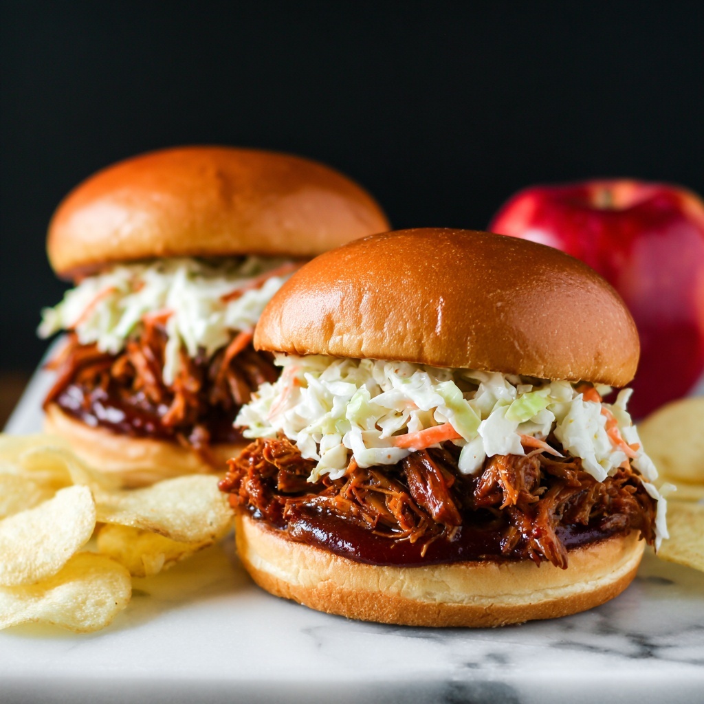 Crockpot BBQ Pulled Chicken Sandwiches Recipe - Recipe Image