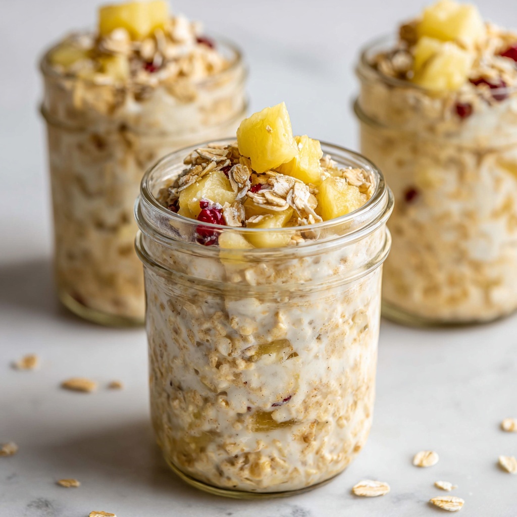 Pineapple Upside-Down Overnight Oats Recipe - Recipe Image