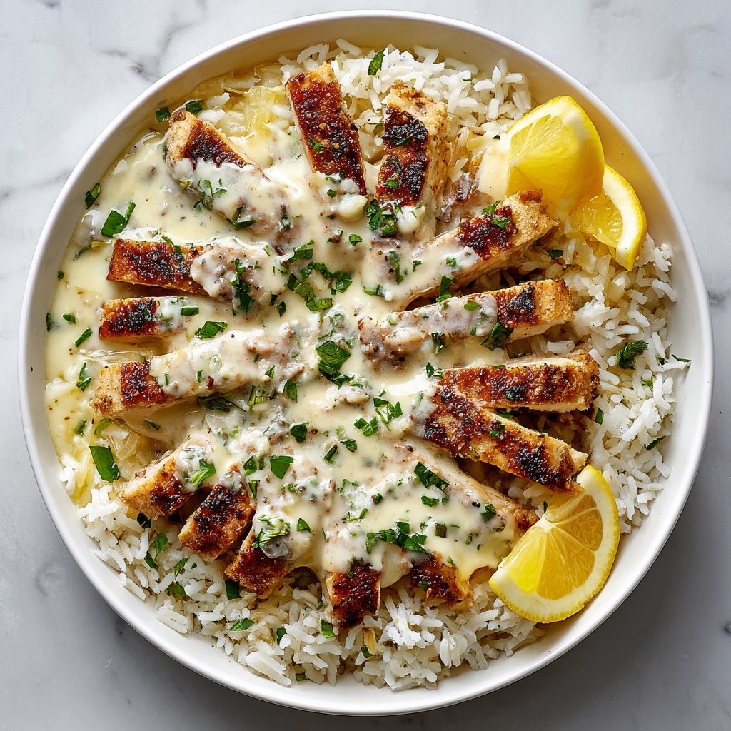 Dump-and-Bake Chicken Tzatziki with Rice Recipe - Recipe Image