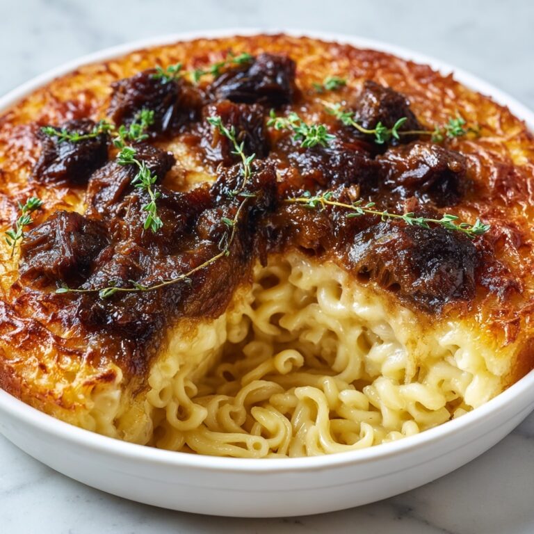 Oxtail Pot Pie with Mac & Cheese Crust Recipe