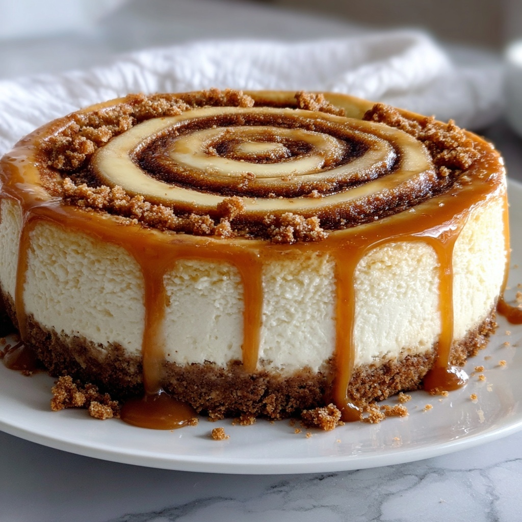 Cinnamon Roll Honeybun Cheesecake Recipe - Recipe Image