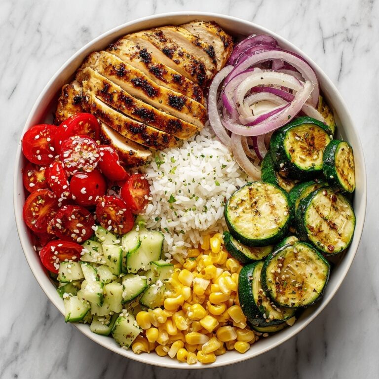 Grilled Chicken Burrito Bowl with Avocado and Vegetables Recipe