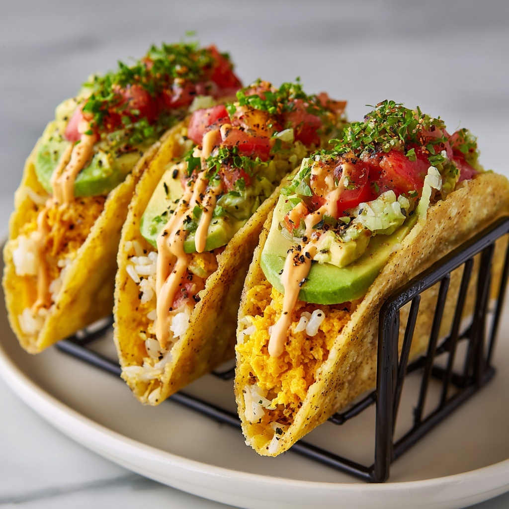 Spicy Tuna Sushi Tacos Recipe - Recipe Image