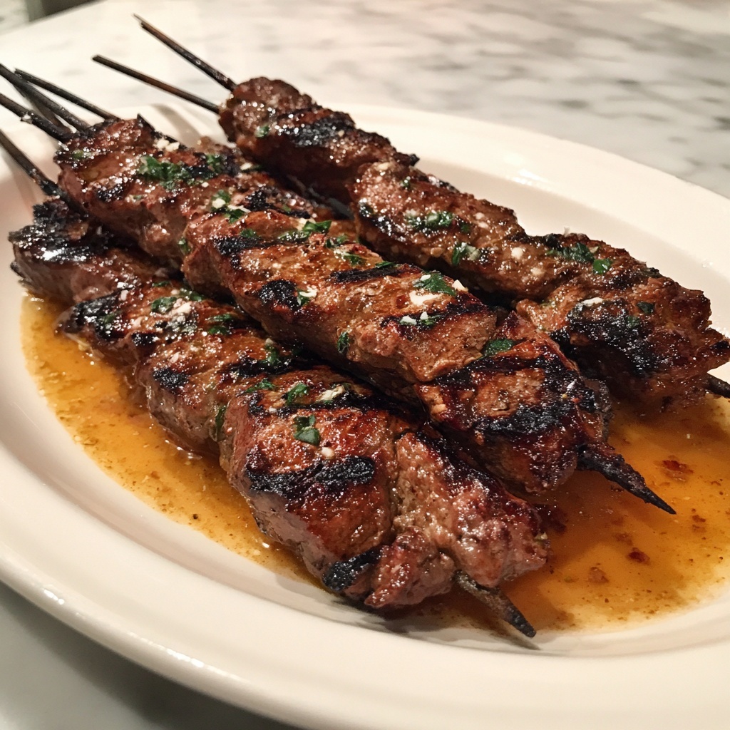 Greek Beef Souvlaki Recipe - Recipe Image