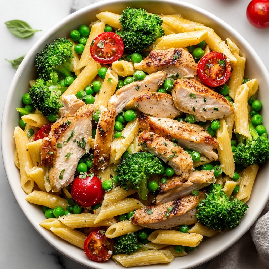 Chicken Pasta Primavera Recipe - Recipe Image