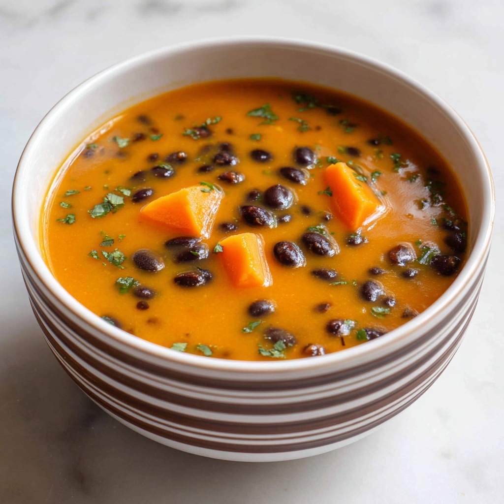 Roasted Sweet Potato and Black Bean Soup Recipe - Recipe Image