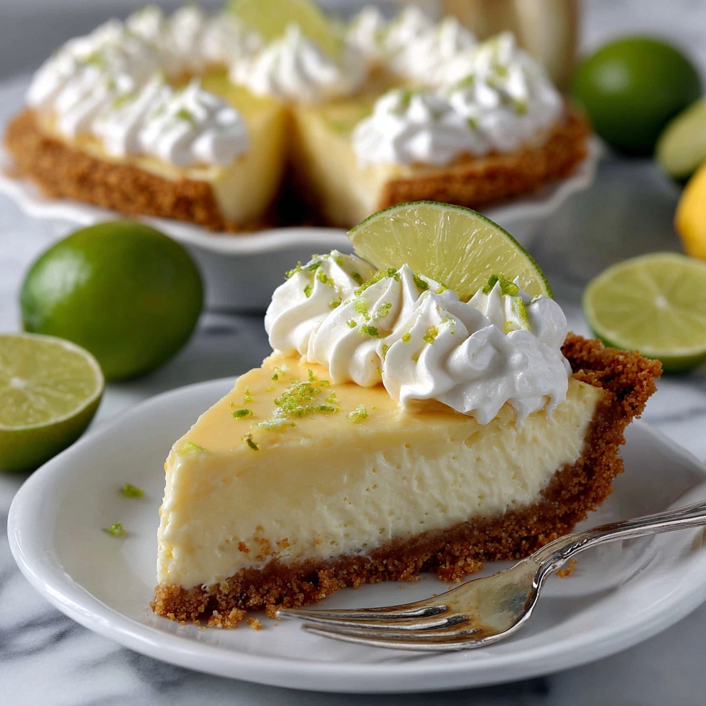 Key Lime Pie with Whipped Cream Recipe - Recipe Image