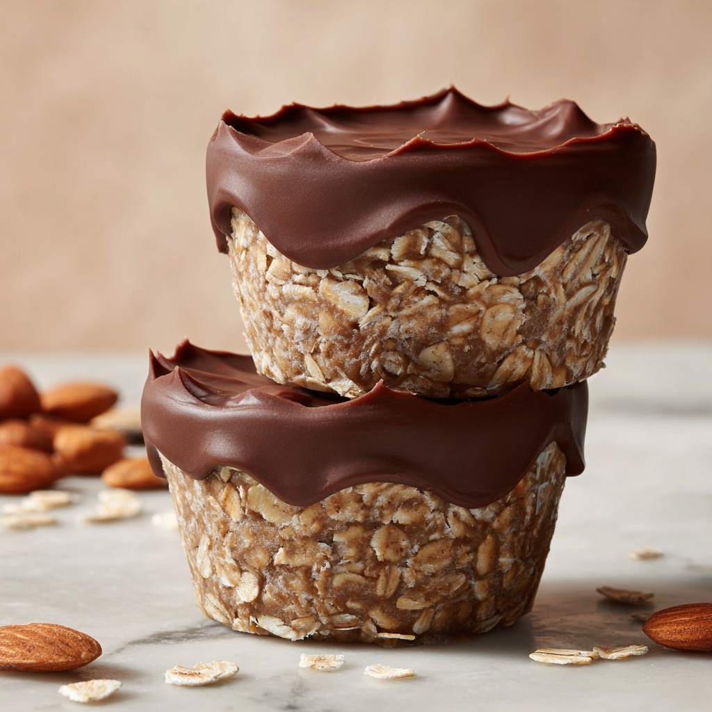 Easy Peanut Butter Protein Oatmeal Cups Recipe - Recipe Image