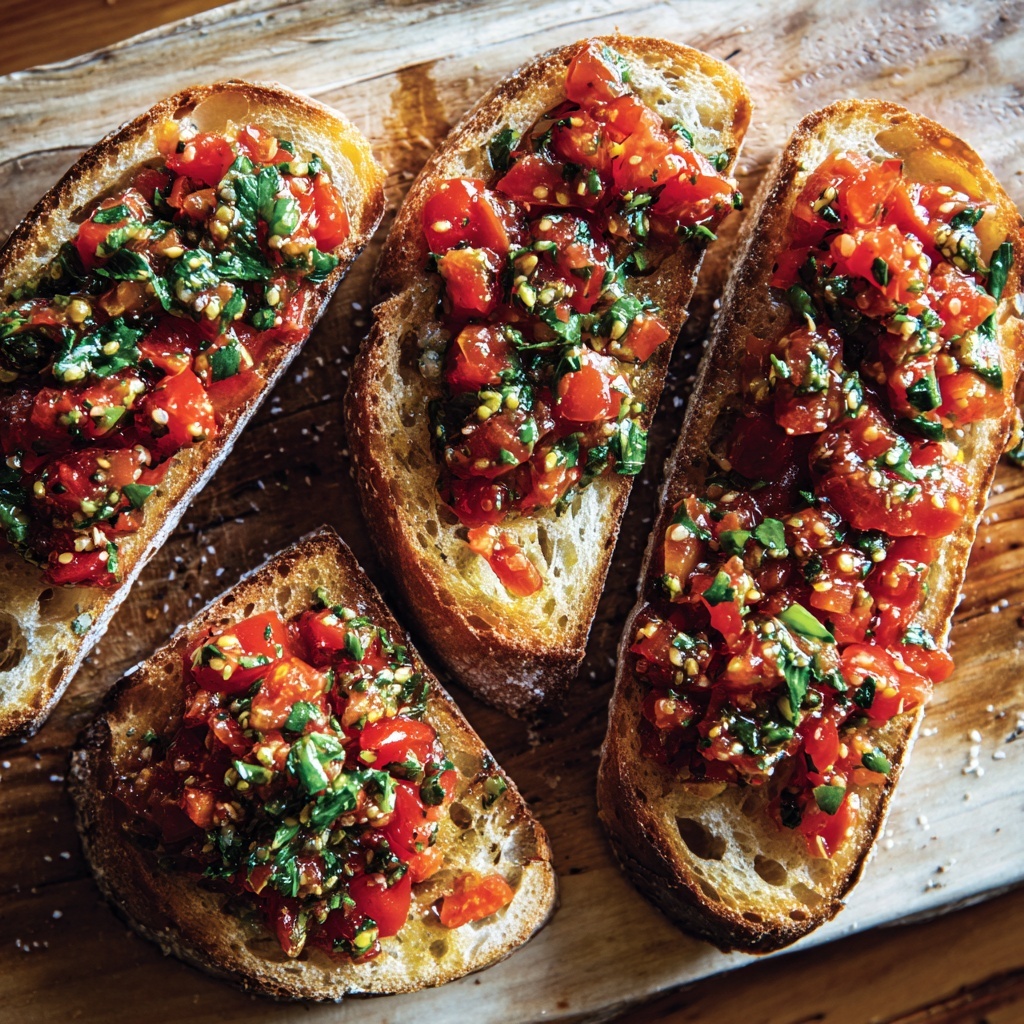 Tomato Jam Bruschetta Recipe - Recipe Image