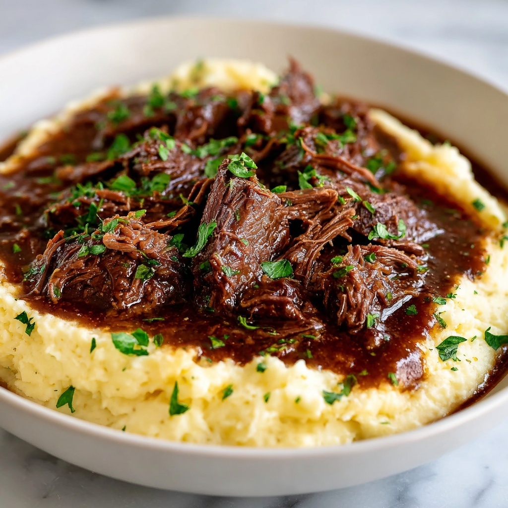 Instant Pot Pot Roast with Mashed Potatoes & Gravy Recipe - Recipe Image