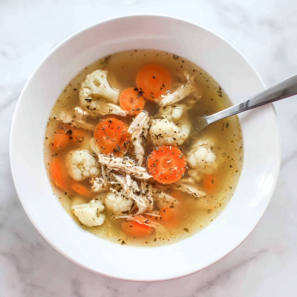 Anti-Inflammatory Cauliflower Chicken Soup Recipe - Recipe Image