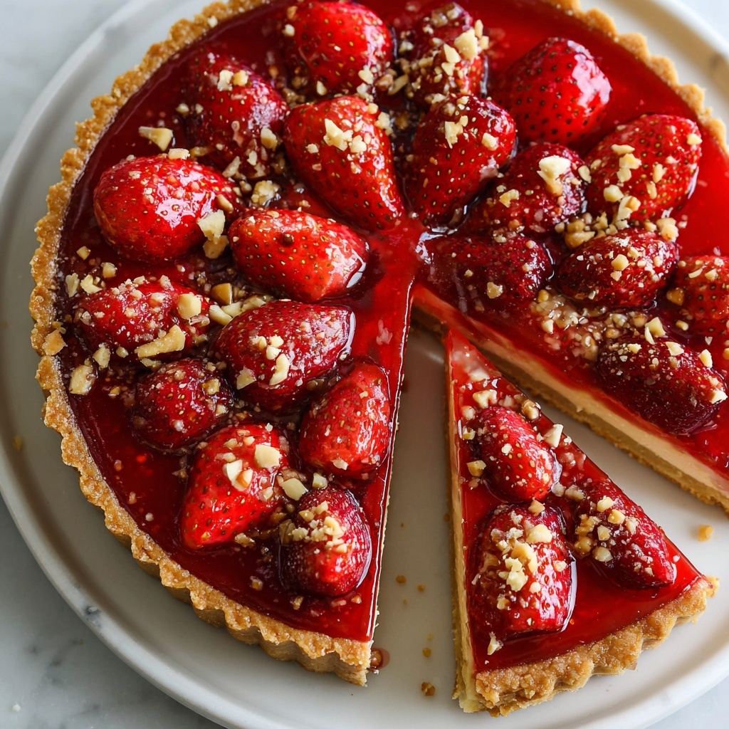 Fresh Strawberry Pie with Pretzel-Pecan Crust Recipe - Recipe Image