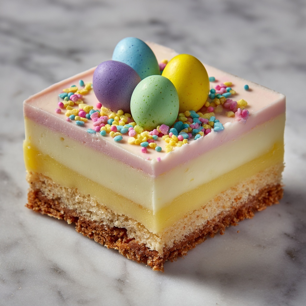 Easter Egg Sugar Cookie Bars Recipe - Recipe Image